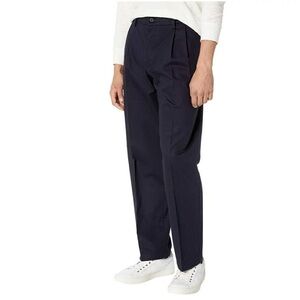 Dockers Premium Men’s Navy Blue Trouser Formal Slacks Flat Front - Size 40 x 30